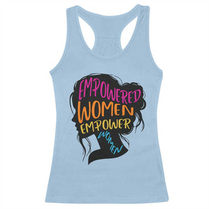Empowered Women Empower Women Racerback Tank Top TS02 Light Blue Print Your Wear
