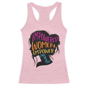 Empowered Women Empower Women Racerback Tank Top TS02 Light Pink Print Your Wear