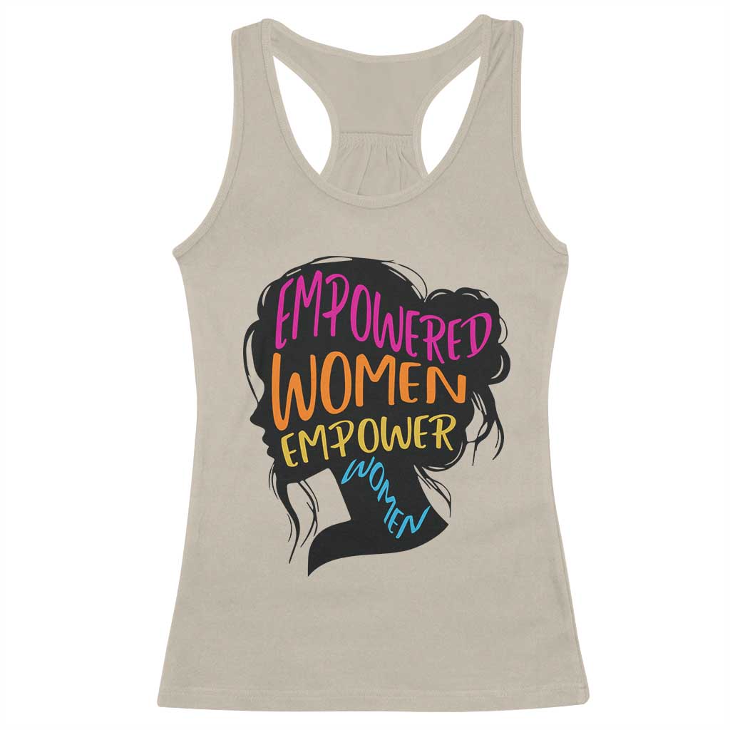Empowered Women Empower Women Racerback Tank Top TS02 Sand Print Your Wear