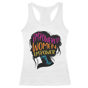 Empowered Women Empower Women Racerback Tank Top TS02 White Print Your Wear