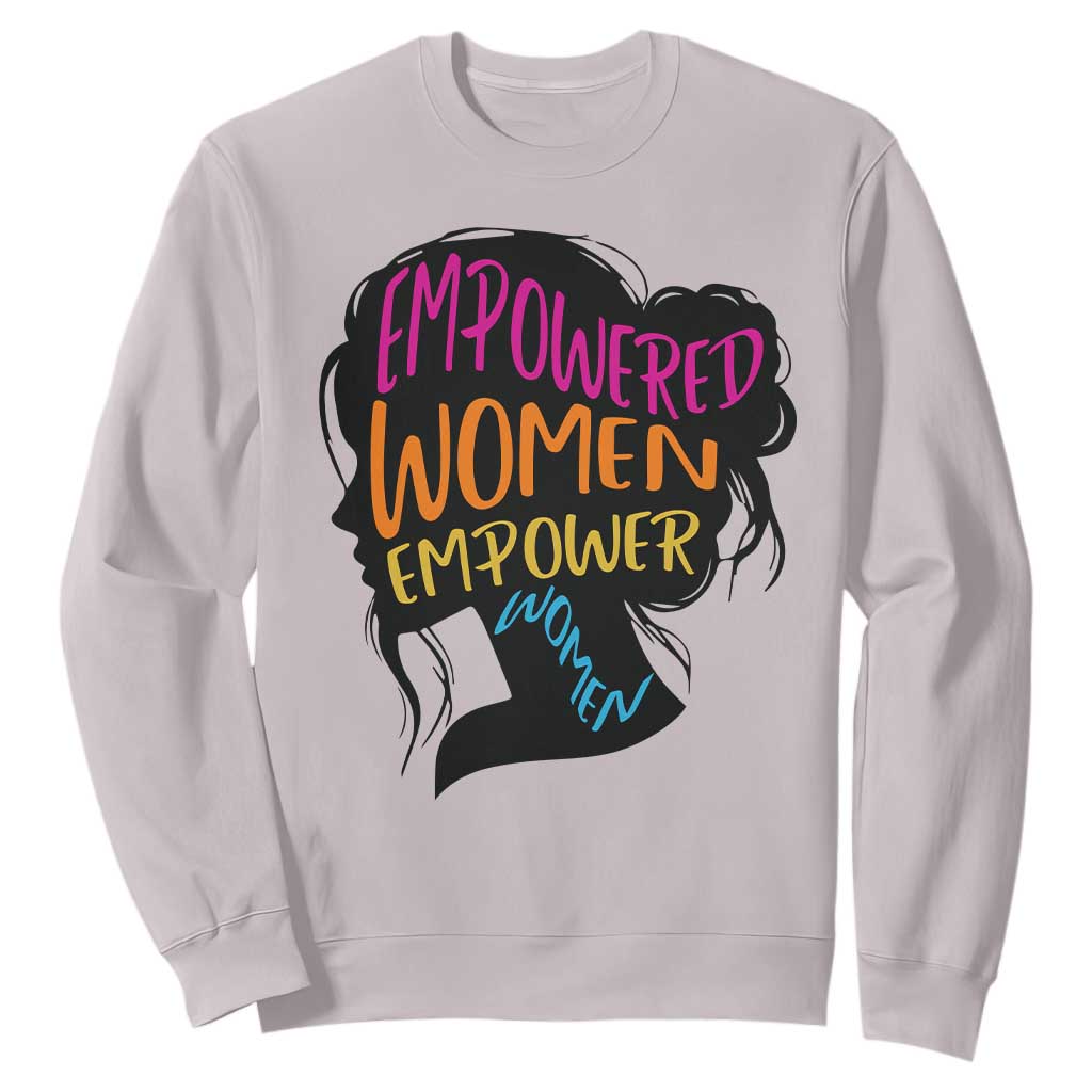 Empowered Women Empower Women Sweatshirt TS02 Ice Gray Print Your Wear