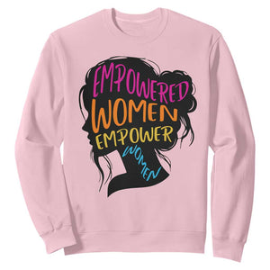 Empowered Women Empower Women Sweatshirt TS02 Light Pink Print Your Wear
