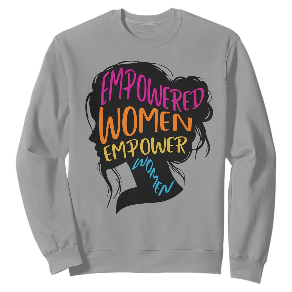 Empowered Women Empower Women Sweatshirt TS02 Sport Gray Print Your Wear