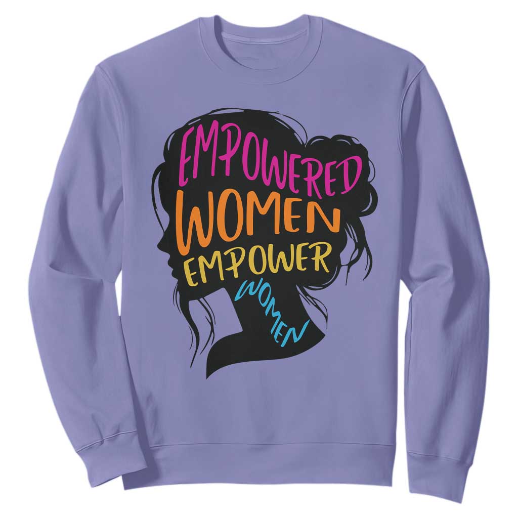 Empowered Women Empower Women Sweatshirt TS02 Violet Print Your Wear