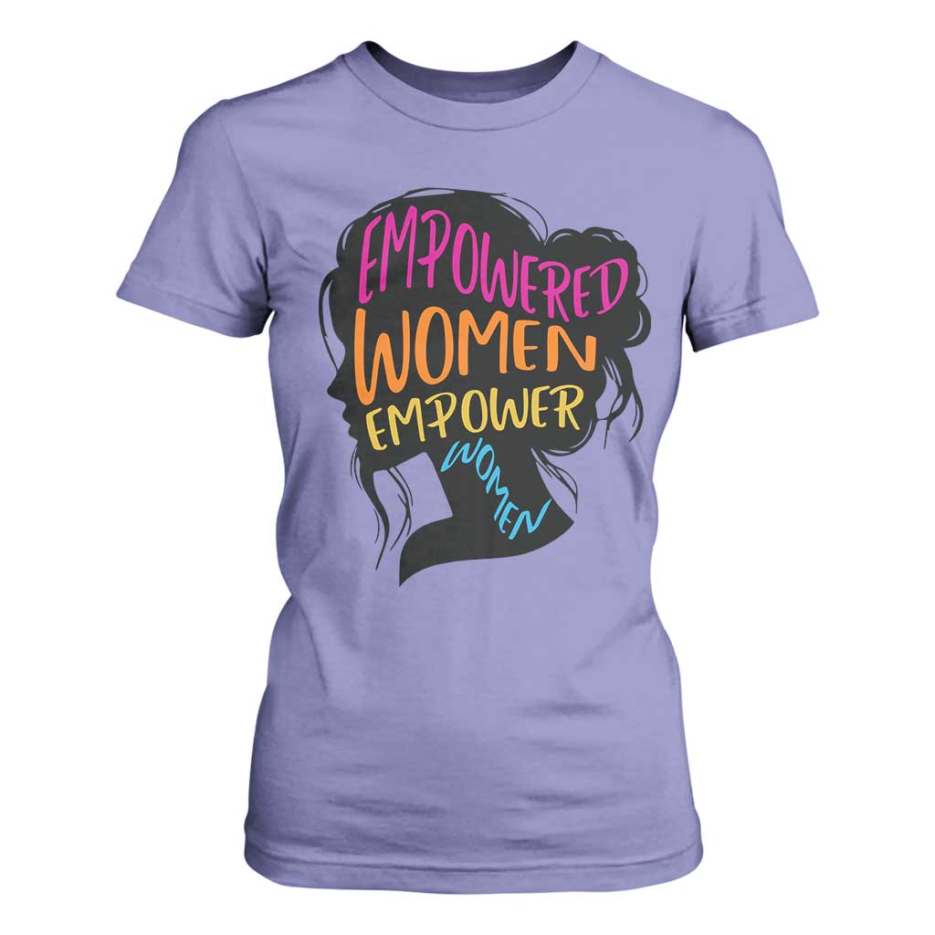 Empowered Women Empower Women T Shirt For Women TS02 Violet Print Your Wear