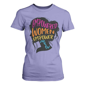 Empowered Women Empower Women T Shirt For Women TS02 Violet Print Your Wear