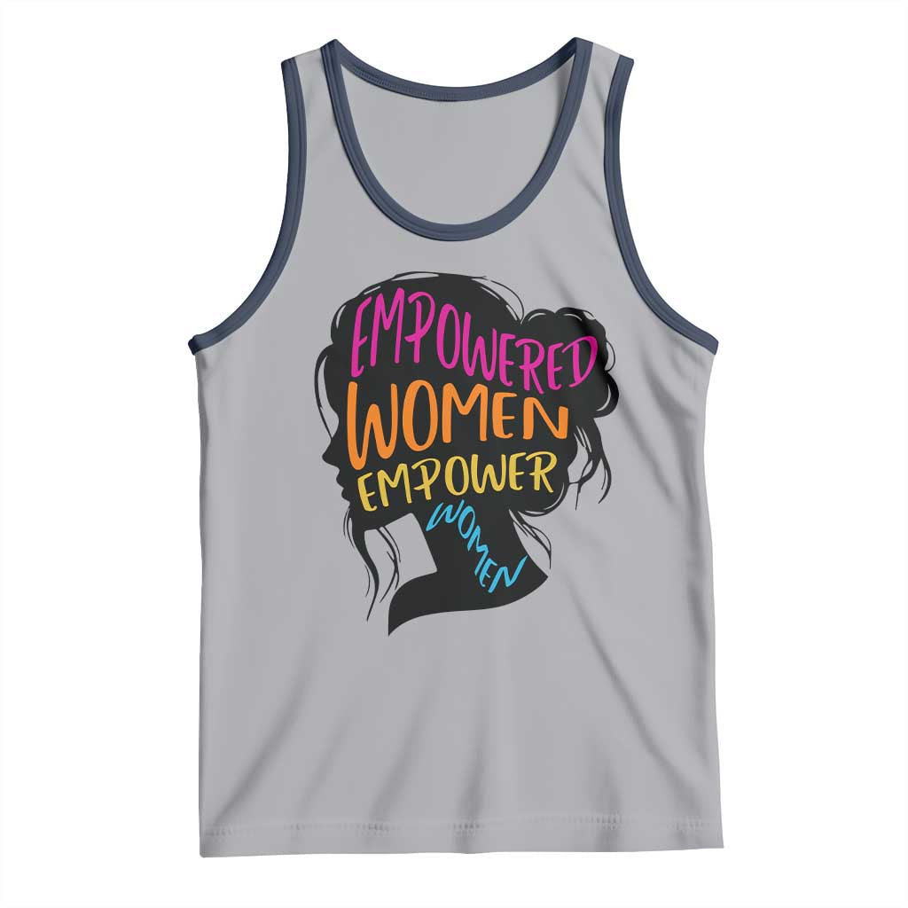 Empowered Women Empower Women Tank Top TS02 Athletic Heather Navy Print Your Wear