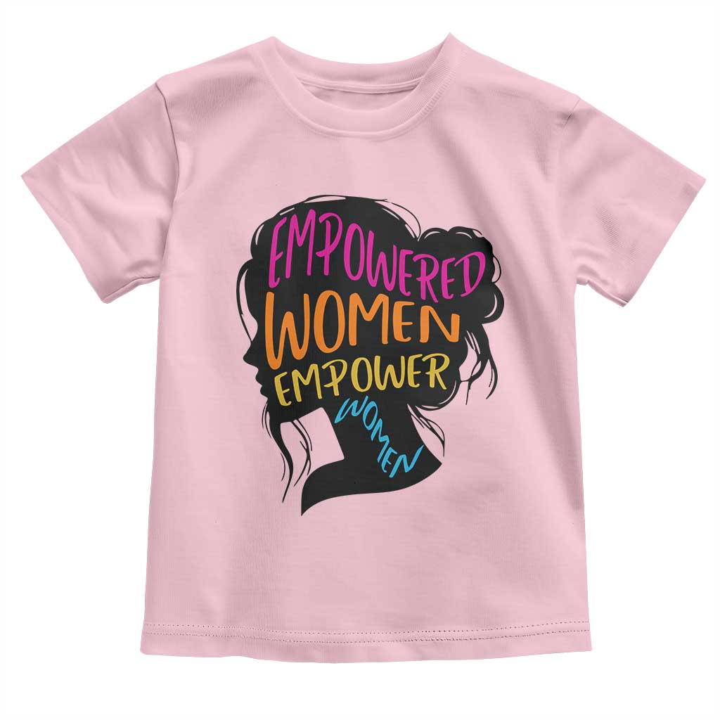 Empowered Women Empower Women Toddler T Shirt TS02 Light Pink Print Your Wear