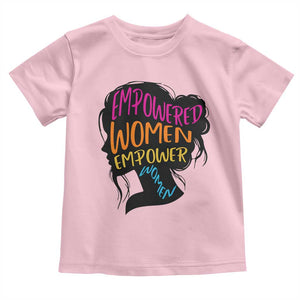 Empowered Women Empower Women Toddler T Shirt TS02 Light Pink Print Your Wear