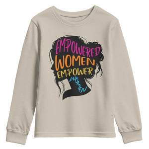 Empowered Women Empower Women Youth Sweatshirt TS02 Sand Print Your Wear