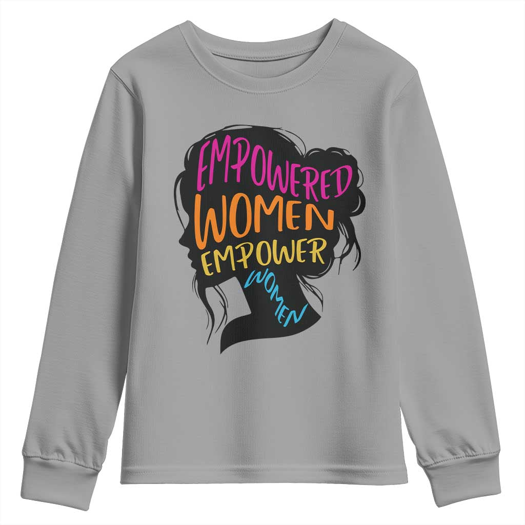 Empowered Women Empower Women Youth Sweatshirt TS02 Sport Gray Print Your Wear
