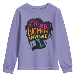 Empowered Women Empower Women Youth Sweatshirt TS02 Violet Print Your Wear