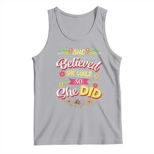 She Believed She Could So She Did Tank Top TS02 Athletic Heather Print Your Wear