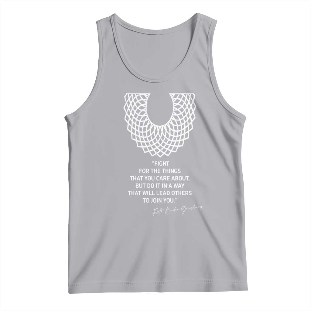 RGB Inspirational Quotes Tank Top Fight For The Things You Care About TS02 Athletic Heather Print Your Wear