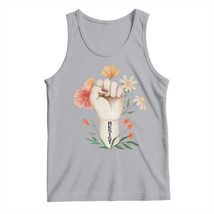 Empowered Women Tank Top Resist Raised Fist Retro Boho TS02 Athletic Heather Print Your Wear