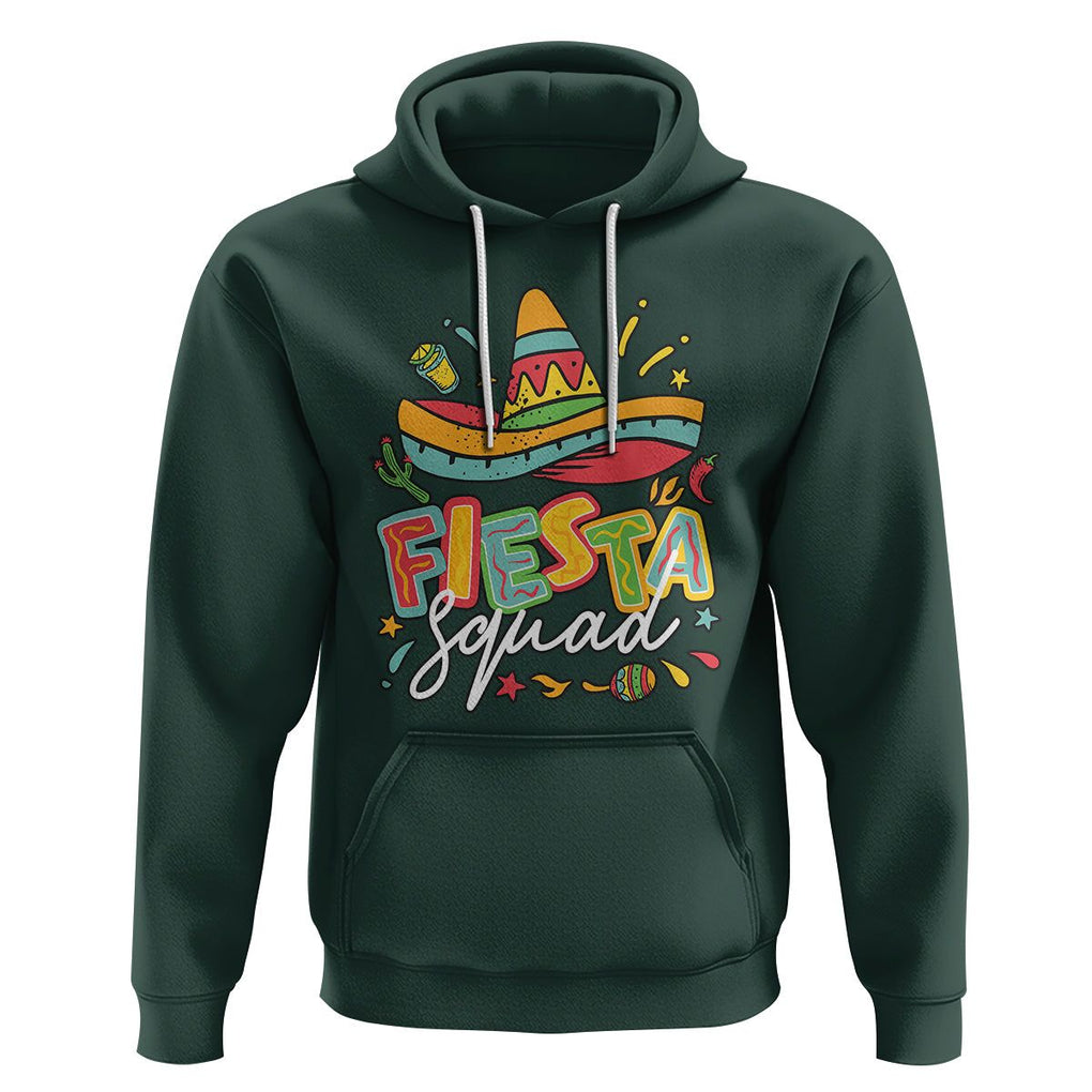 Funny Cinco De Mayo Hoodie Cinco De Mayo Fiesta Squad Mexican Party Cinco De Mayo Party TS02 Dark Forest Green Printyourwear