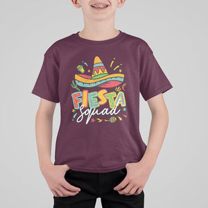 Funny Cinco De Mayo T Shirt For Kid Cinco De Mayo Fiesta Squad Mexican Party Cinco De Mayo Party TS02 Maroon Printyourwear