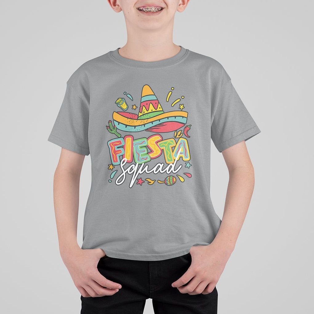 Funny Cinco De Mayo T Shirt For Kid Cinco De Mayo Fiesta Squad Mexican Party Cinco De Mayo Party TS02 Sport Gray Printyourwear