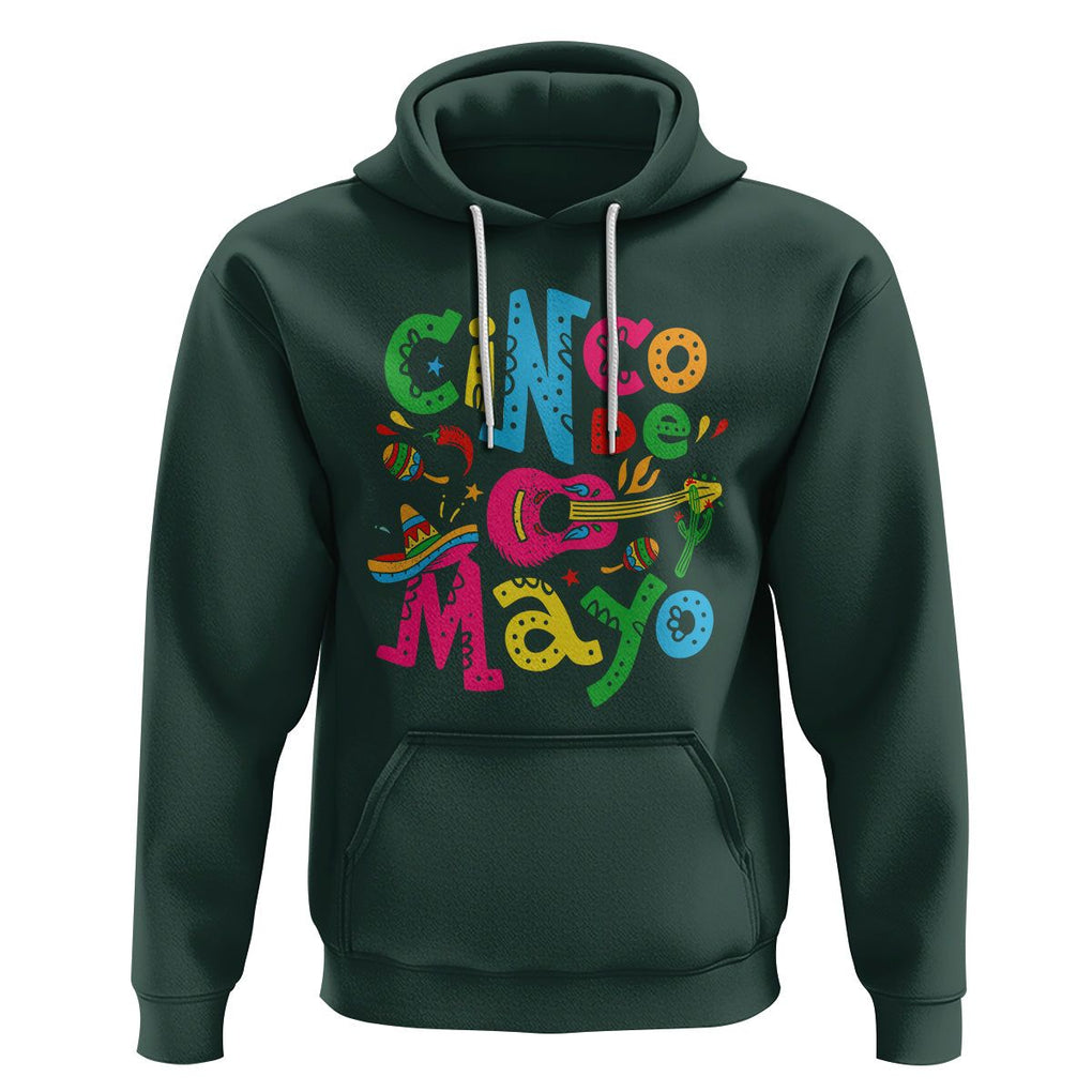 Funny Cinco De Mayo Hoodie Cinco De Mayo Mexican Fiesta 5 De Mayo Latina Mexican Party TS02 Dark Forest Green Printyourwear