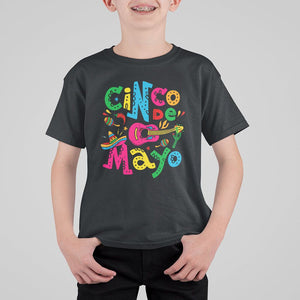 Funny Cinco De Mayo T Shirt For Kid Cinco De Mayo Mexican Fiesta 5 De Mayo Latina Mexican Party TS02 Black Printyourwear