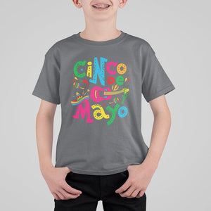 Funny Cinco De Mayo T Shirt For Kid Cinco De Mayo Mexican Fiesta 5 De Mayo Latina Mexican Party TS02 Charcoal Printyourwear