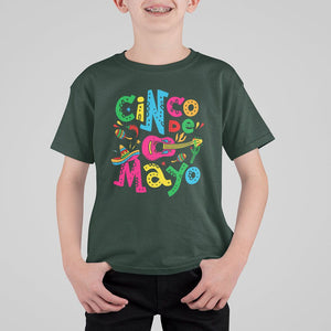 Funny Cinco De Mayo T Shirt For Kid Cinco De Mayo Mexican Fiesta 5 De Mayo Latina Mexican Party TS02 Dark Forest Green Printyourwear
