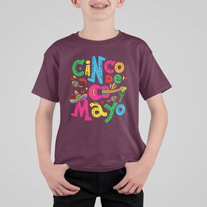 Funny Cinco De Mayo T Shirt For Kid Cinco De Mayo Mexican Fiesta 5 De Mayo Latina Mexican Party TS02 Maroon Printyourwear