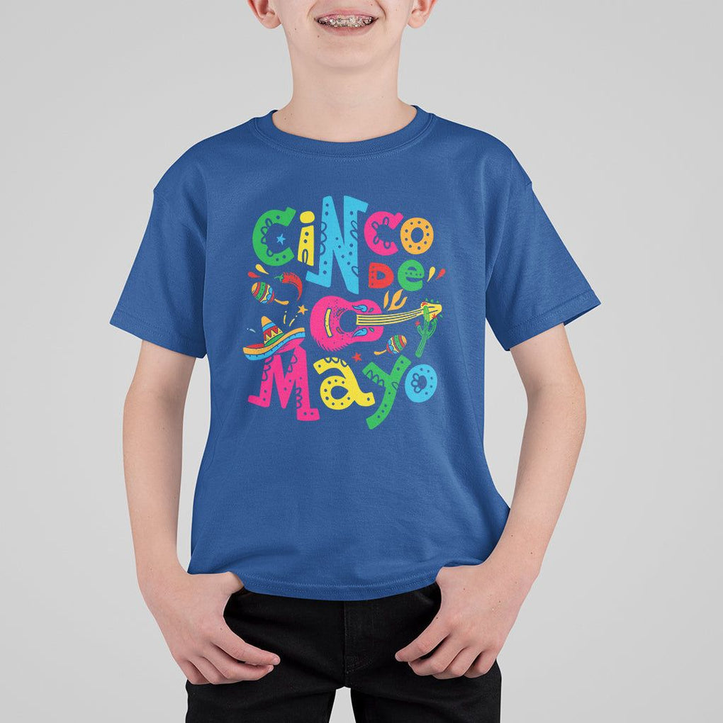 Funny Cinco De Mayo T Shirt For Kid Cinco De Mayo Mexican Fiesta 5 De Mayo Latina Mexican Party TS02 Royal Blue Printyourwear