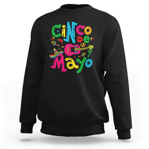 Funny Cinco De Mayo Sweatshirt Cinco De Mayo Mexican Fiesta 5 De Mayo Latina Mexican Party TS02 Black Printyourwear