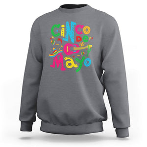 Funny Cinco De Mayo Sweatshirt Cinco De Mayo Mexican Fiesta 5 De Mayo Latina Mexican Party TS02 Charcoal Printyourwear