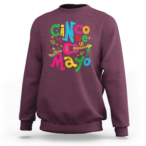 Funny Cinco De Mayo Sweatshirt Cinco De Mayo Mexican Fiesta 5 De Mayo Latina Mexican Party TS02 Maroon Printyourwear