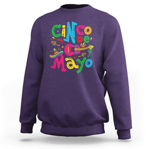 Funny Cinco De Mayo Sweatshirt Cinco De Mayo Mexican Fiesta 5 De Mayo Latina Mexican Party TS02 Purple Printyourwear