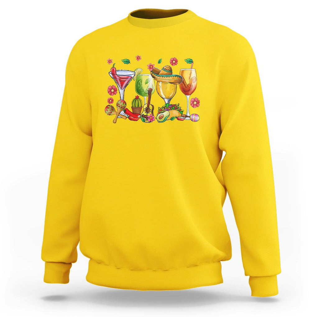 Funny Cinco De Mayo Sweatshirt Cinco De Mayo Mexico Wine Tequila Mexican Fiesta Party TS02 Daisy Printyourwear