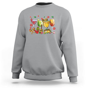 Funny Cinco De Mayo Sweatshirt Cinco De Mayo Mexico Wine Tequila Mexican Fiesta Party TS02 Sport Gray Printyourwear