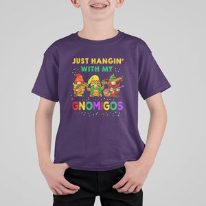 Funny Cinco De Mayo T Shirt For Kid Just Hanging With My Gnomigos Cinco De Mayo Gnomes TS02 Purple Printyourwear