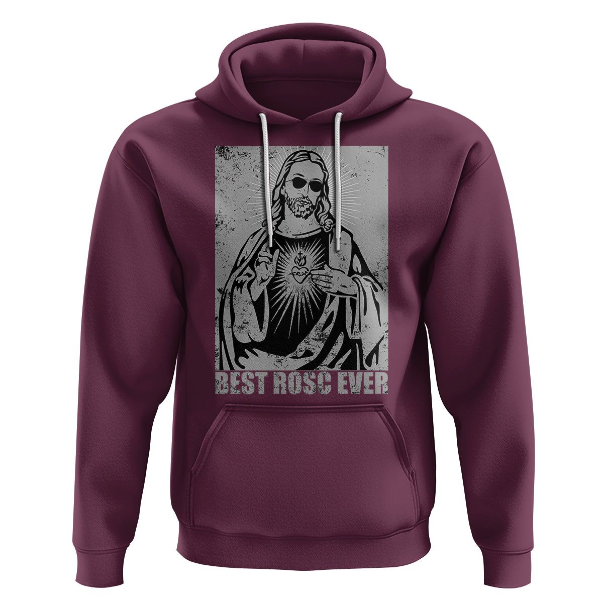 Funny Jesus Hoodie Funny Jesus Best ROSC Ever CPR Nurse Nursing Doctor Surgeon TS02 Maroon Printyourwear