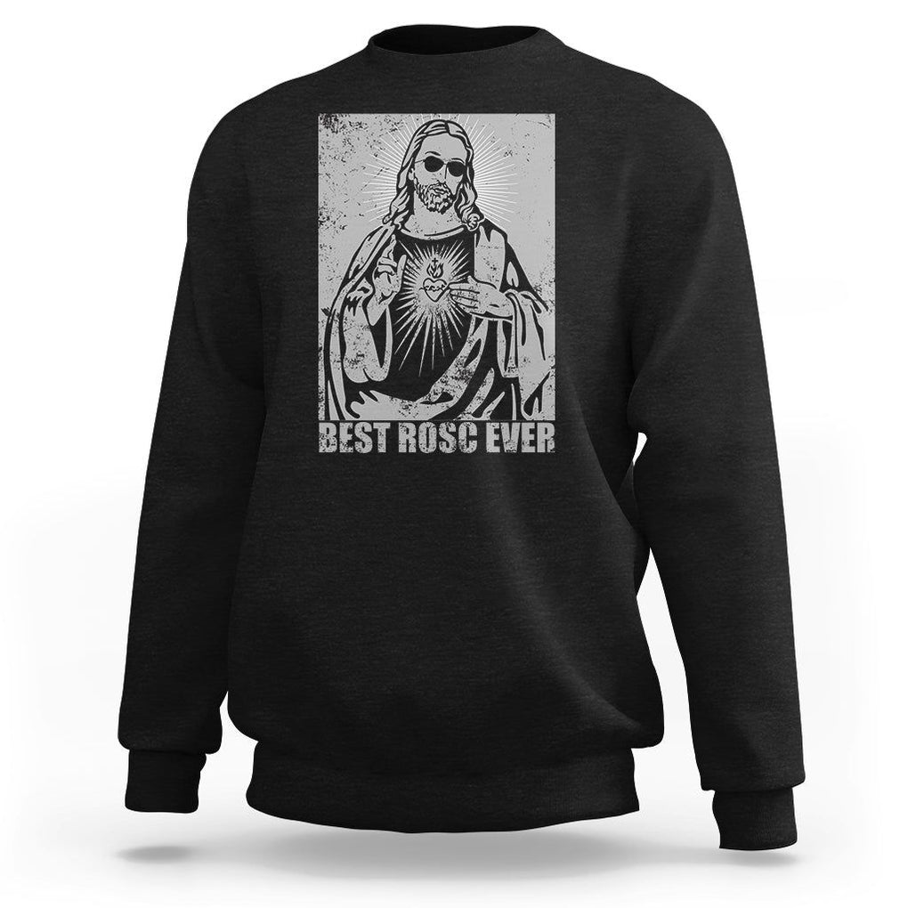 Funny Jesus Sweatshirt Funny Jesus Best ROSC Ever CPR Nurse Nursing Doctor Surgeon TS02 Black Printyourwear
