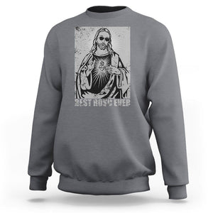 Funny Jesus Sweatshirt Funny Jesus Best ROSC Ever CPR Nurse Nursing Doctor Surgeon TS02 Charcoal Printyourwear