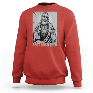 Funny Jesus Sweatshirt Funny Jesus Best ROSC Ever CPR Nurse Nursing Doctor Surgeon TS02 Red Printyourwear