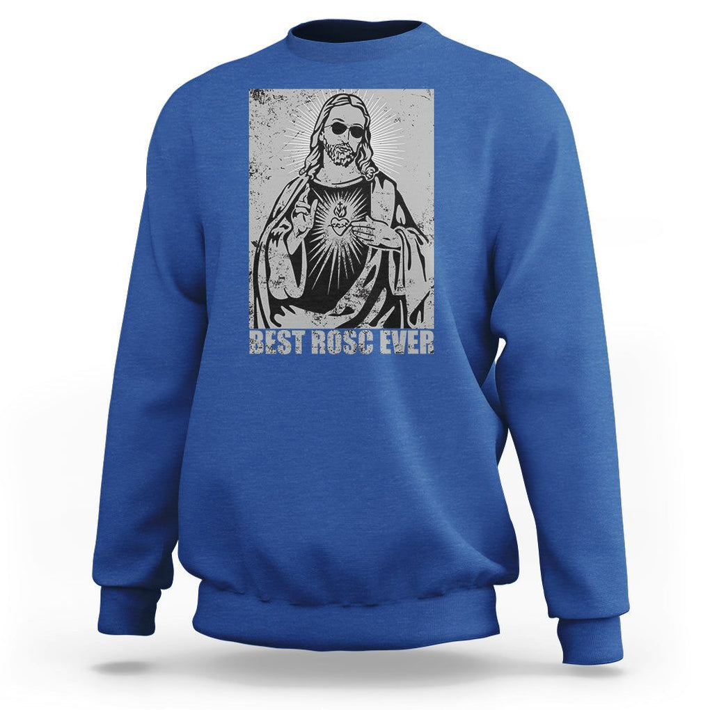 Funny Jesus Sweatshirt Funny Jesus Best ROSC Ever CPR Nurse Nursing Doctor Surgeon TS02 Royal Blue Printyourwear
