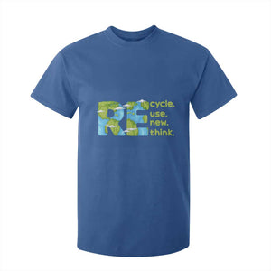 Earth Day T Shirt For Kid Recycle Reuse Renew Rethink Outfit For Earth Day 2023 TS02 Royal Blue Printyourwear