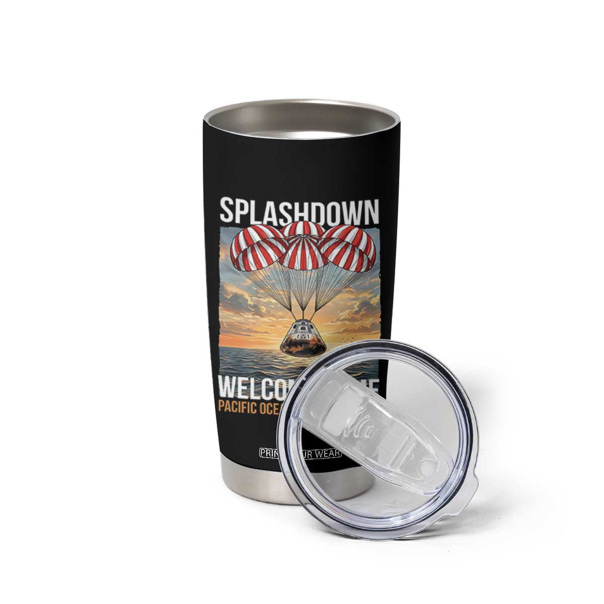 2026 Lunar Mission Splashdown Welcome Home Tumbler Cup Pacific Ocean April 10 Vintage Capsule Recovery Graphic TS02 Print Your Wear