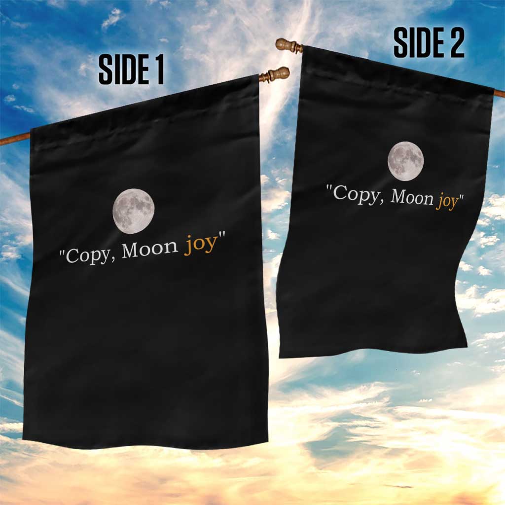 Copy Moon Joy Space Minimalist Garden Flag 2026 Lunar Mission Success TS02 Print Your Wear