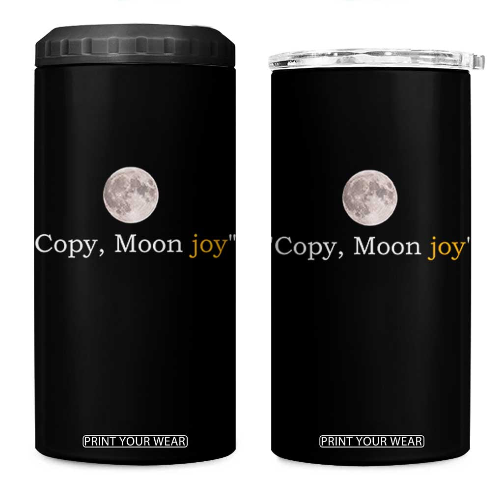 Copy Moon Joy Space Minimalist 4 in 1 Can Cooler Tumbler 2026 Lunar Mission Success TS02 One Size: 16 oz Black Print Your Wear