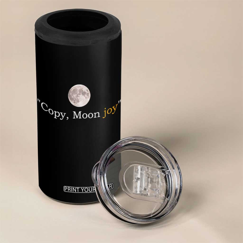 Copy Moon Joy Space Minimalist 4 in 1 Can Cooler Tumbler 2026 Lunar Mission Success TS02 Print Your Wear