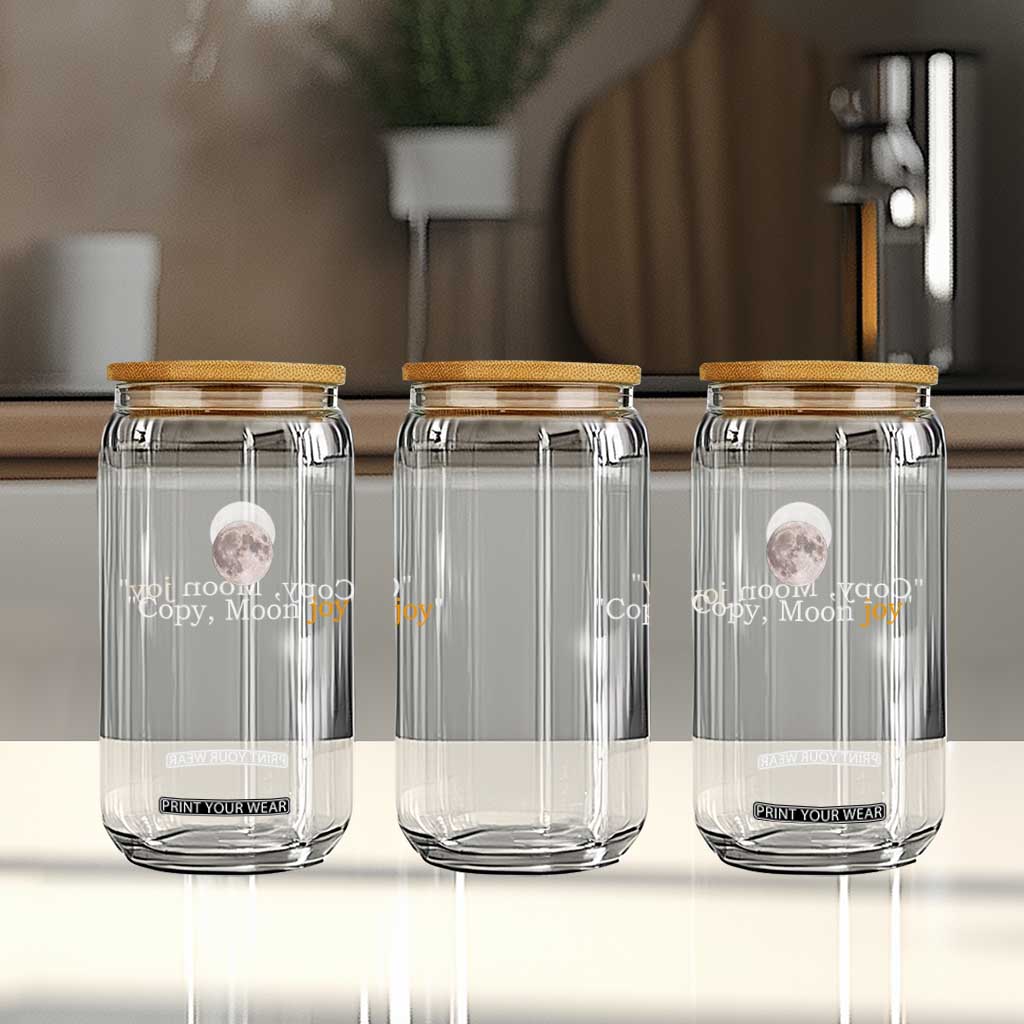 Copy Moon Joy Space Minimalist Glass Can 2026 Lunar Mission Success TS02 Print Your Wear