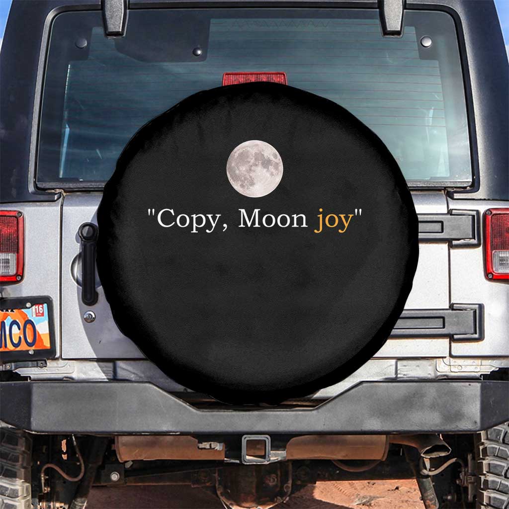 Copy Moon Joy Space Minimalist Spare Tire Cover 2026 Lunar Mission Success TS02 No hole Black Print Your Wear