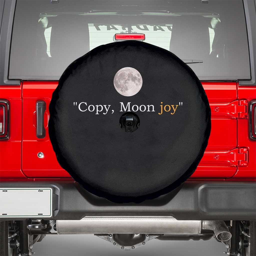 Copy Moon Joy Space Minimalist Spare Tire Cover 2026 Lunar Mission Success TS02 Black Print Your Wear