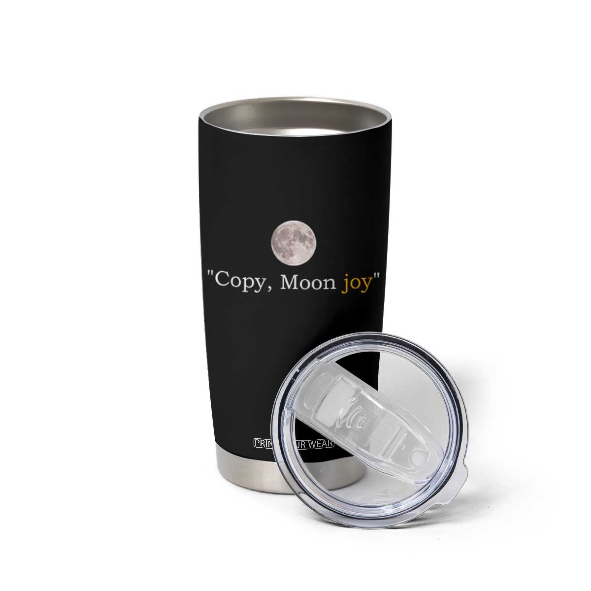 Copy Moon Joy Space Minimalist Tumbler Cup 2026 Lunar Mission Success TS02 Print Your Wear
