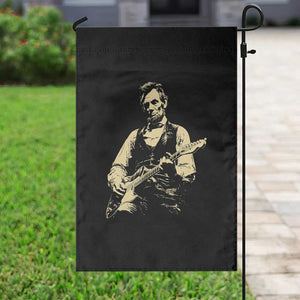 Vintage Rockin Abe Abraham Lincoln Playing Electric Guitar Garden Flag Patriotic Music Rocker Mashup 4th of July Celebration TS02 Print Your Wear